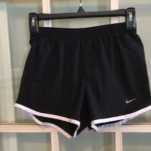 Women’s, black, Nike running shorts , size XS